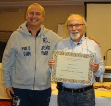 Diploma con il Maestro Luigi Dragonetti - StudioNaturopatia GuidoParente