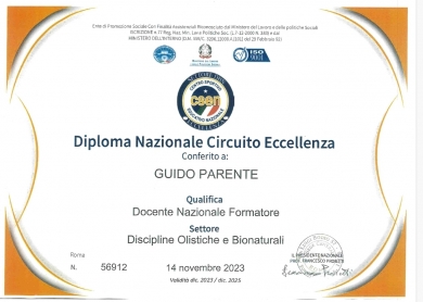 Docente Formatore Nazionale CSEN - StudioNaturopatia GuidoParente