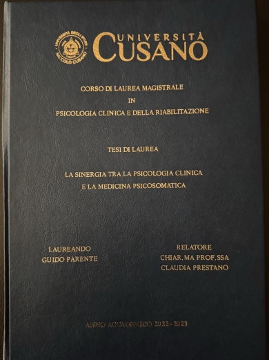 tesi laurea Psicologia Magistrale Dr. Guido Parente - StudioNaturopatia GuidoParente