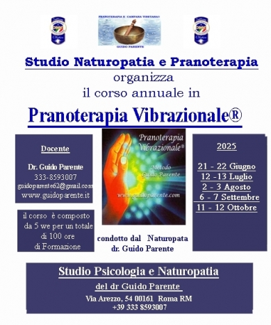 Corso Pranoterapia Vibrazionale®  2025 - StudioNaturopatia GuidoParente