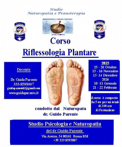 Master in  Riflessologia Plantare Integrata® 2025 - StudioNaturopatia GuidoParente