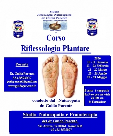 Corso di  Riflessologia Plantare - StudioNaturopatia GuidoParente