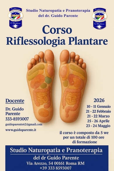 Corso di  Riflessologia Plantare - StudioNaturopatia GuidoParente
