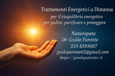 TRATTAMENTI ENERGETICI a DISTANZA  Pranoterapia e di Radiestesia - StudioNaturopatia GuidoParente